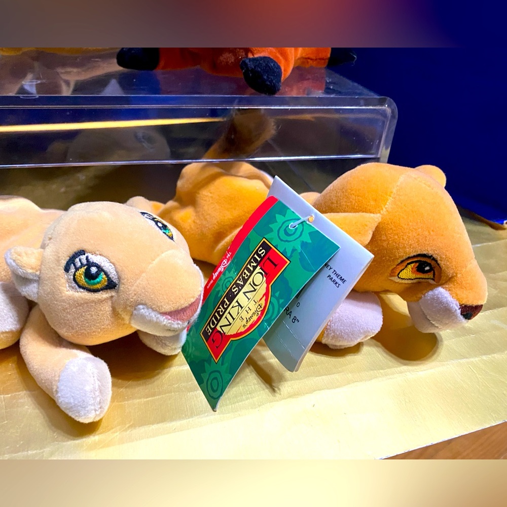 DISNEY EXCLUSIVE NWT VTG 1990s THE LION KING ORIGINAL BEAN BAG PLUSH SET OF 12 - Picture 11 of 16